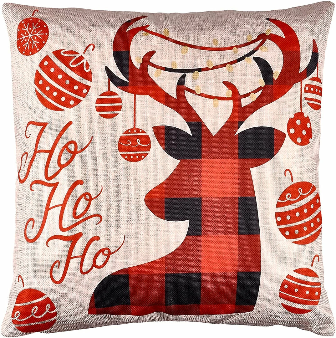 Joiedomi Christmas Pillow Covers With Rustic Farmhouse Design 1 Joiedomi Christmas Pillow Covers With Rustic Farmhouse Design