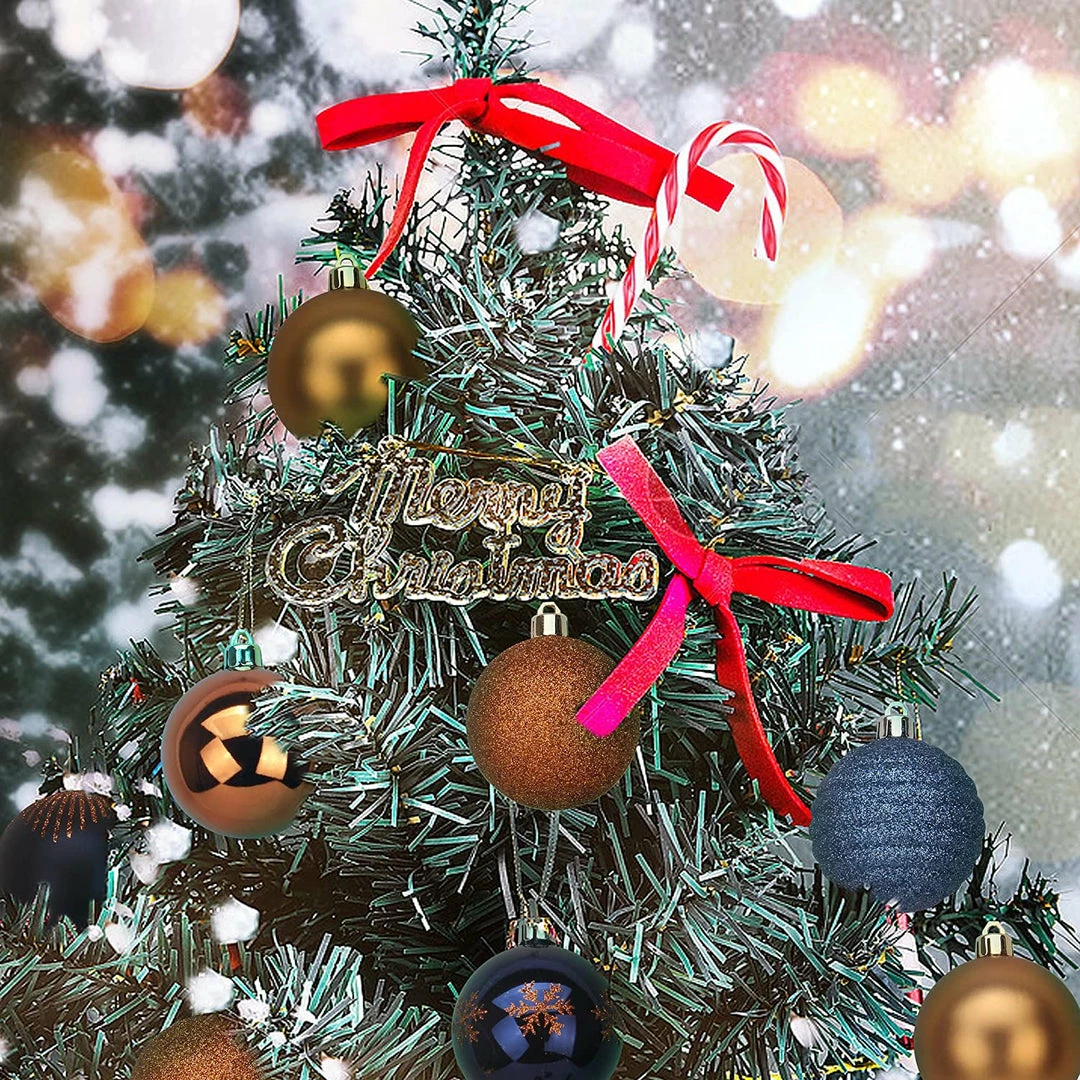 Joiedomi Christmas Ornaments Assorted Design (Blue&Gold), 30 Pcs 1 Joiedomi Christmas Ornaments Assorted Design (Blue&Gold), 30 Pcs