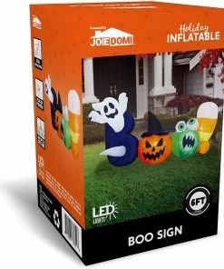 Joiedomi 6ft Halloween Inflatable Boo Words