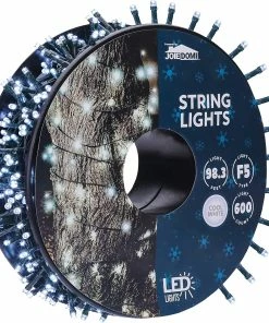Joiedomi 600 LED Christmas String Lights Cool White