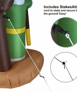 Joiedomi Inflatables Large Nativity Scene With Angels Inflatable (6 Ft)