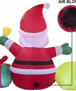 Joiedomi Large Santa Claus With Gift Bag Inflatable (7 Ft) Inflatables 7 Joiedomi Large Santa Claus With Gift Bag Inflatable (7 Ft) Inflatables