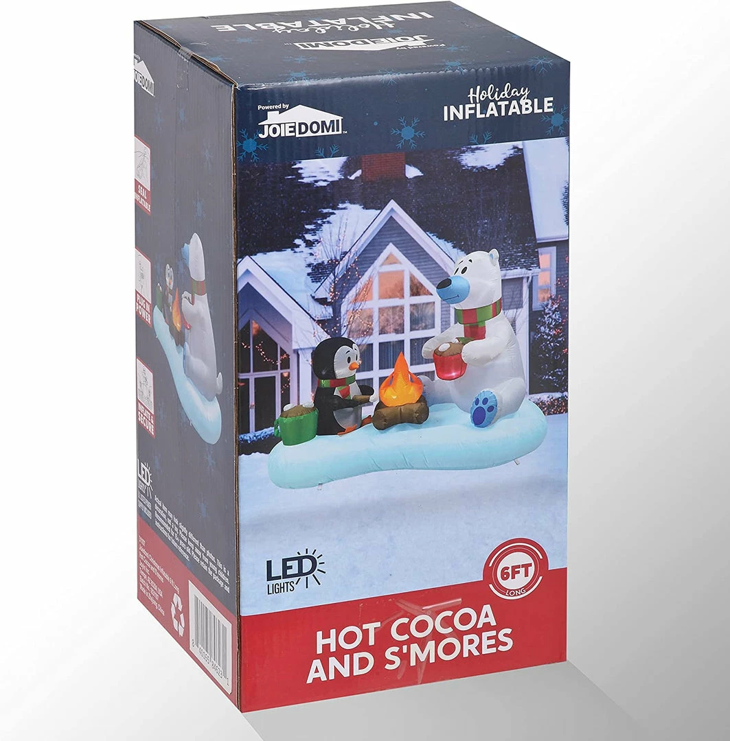 Joiedomi Inflatables 6 FT Long Inflatable Hot Cocoa And S'Mores 5 Joiedomi Inflatables 6 FT Long Inflatable Hot Cocoa And S'Mores
