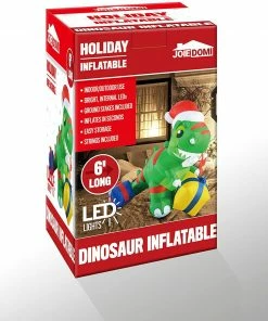 Joiedomi Christmas Large Dinosaur Inflatable (6 Ft) Inflatables 13 Joiedomi Christmas Large Dinosaur Inflatable (6 Ft) Inflatables