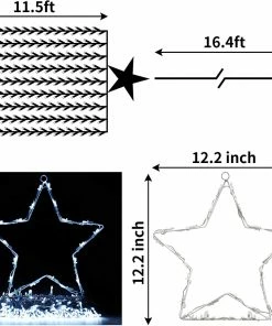 Joiedomi 335 LED Tree Decoration Star Lights, White 11 Joiedomi 335 LED Tree Decoration Star Lights, White