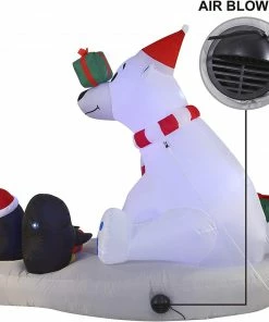 Joiedomi Inflatables Large Polar Bear Giveaway Gifts Inflatable (6 Ft) 10 Joiedomi Inflatables Large Polar Bear Giveaway Gifts Inflatable (6 Ft)