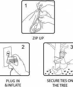 Joiedomi Tall Crashing Witch Into Tree Inflatable (4 Ft) 5 Joiedomi Tall Crashing Witch Into Tree Inflatable (4 Ft)