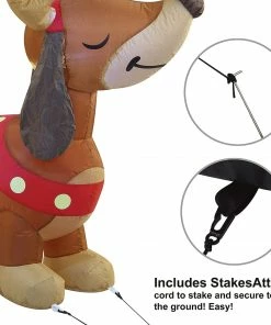 Joiedomi Jumbo Christmas Puppy Inflatable (8 Ft) Inflatables 10 Joiedomi Jumbo Christmas Puppy Inflatable (8 Ft) Inflatables