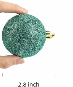 Joiedomi 2.36" Teal Christmas Ball Ornaments 24Pcs All Holiday Decor 10 Joiedomi 2.36