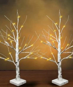 Joiedomi 24¡± LED Birch Tree With 24 Lights, 2 Packs All Holiday Decor