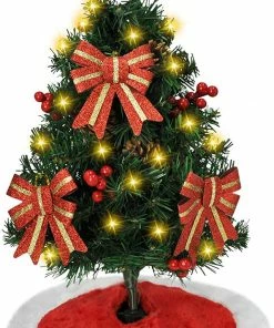 Joiedomi All Holiday Decor 24¡± Prelit Tabletop Christmas Tree With Tree Skirt