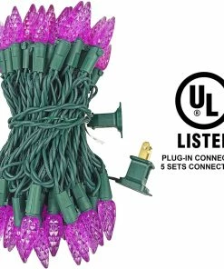 Joiedomi All Holiday Decor 24.2 Ft 70 Counts Of Purple String Light Set 9 Joiedomi All Holiday Decor 24.2 Ft 70 Counts Of Purple String Light Set