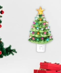 Joiedomi Ceramic Christmas Tree Night Light All Holiday Decor 11 Joiedomi Ceramic Christmas Tree Night Light All Holiday Decor