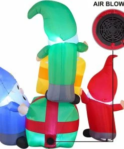 Joiedomi All Holiday Decor 6 FT Long Three Gnomes With Two Gifts 11 Joiedomi All Holiday Decor 6 FT Long Three Gnomes With Two Gifts