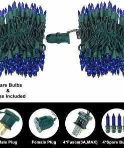 Joiedomi All Holiday Decor 3 Sets Of 150-Count Blue Incandescent String Lights