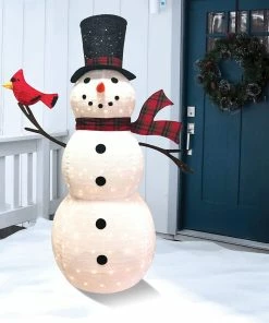 Joiedomi All Holiday Decor 6 FT Collapsible Snowman LED Yard Light 5 Joiedomi All Holiday Decor 6 FT Collapsible Snowman LED Yard Light
