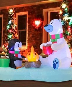 Joiedomi Inflatables 6 FT Long Inflatable Hot Cocoa And S'Mores