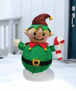 Joiedomi 3 FT Collapsible Elf LED Yard Light All Holiday Decor