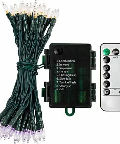 Joiedomi 17.3 Ft Orange & Purple LED Battery Powered String Lights