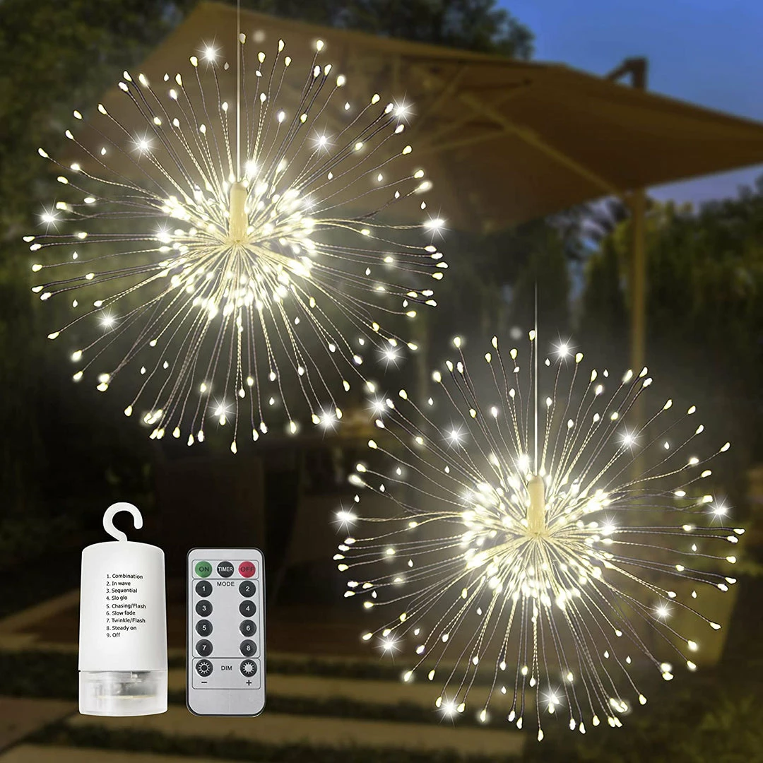 Joiedomi 4 Pack 120 LED Hanging Fairy Lights (Warm White) 1 Joiedomi 4 Pack 120 LED Hanging Fairy Lights (Warm White)
