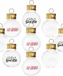 Joiedomi All Holiday Decor 9 Pcs Boozeball Christmas Ornaments