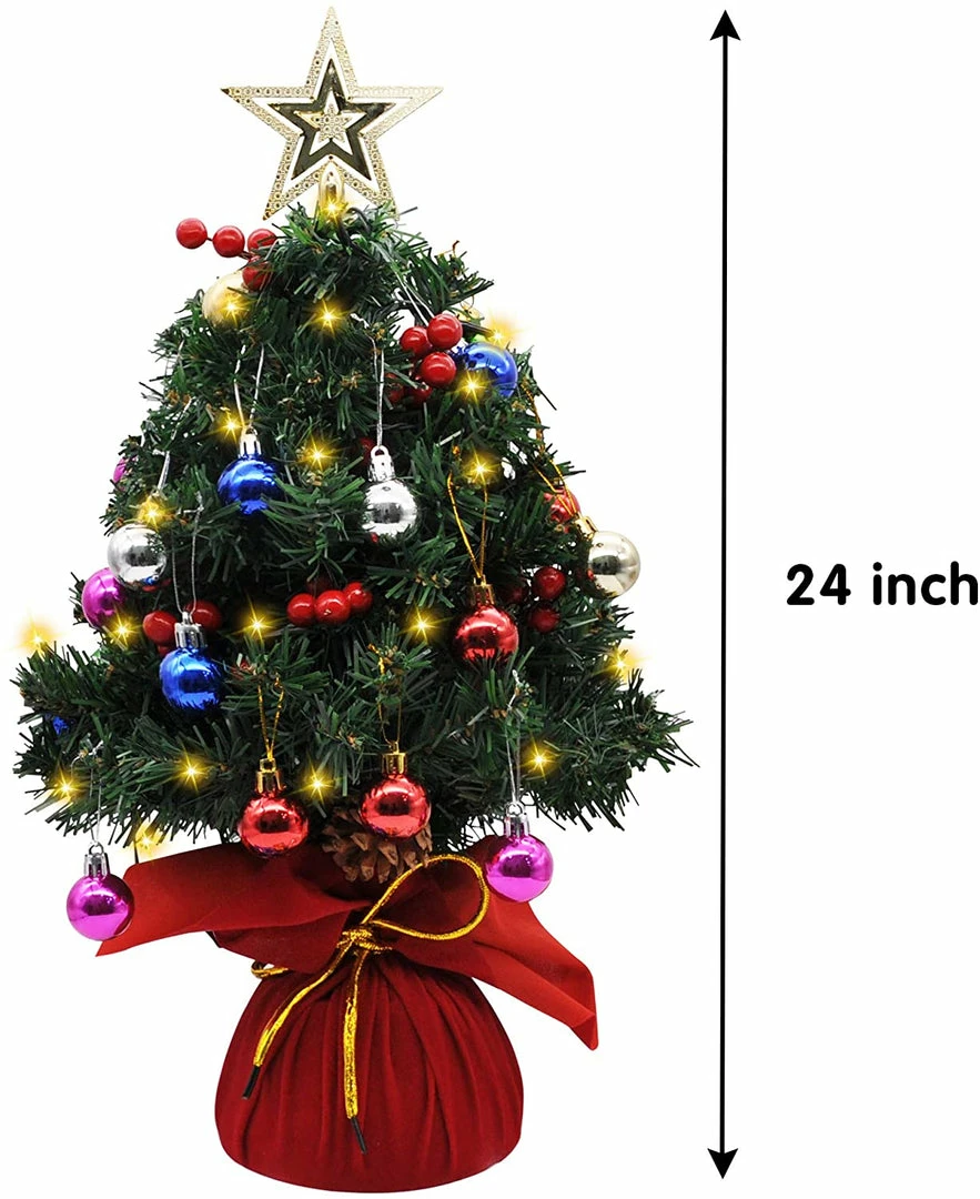 Joiedomi All Holiday Decor 24¡± Prelit Tabletop Christmas Tree 6 Joiedomi All Holiday Decor 24¡± Prelit Tabletop Christmas Tree