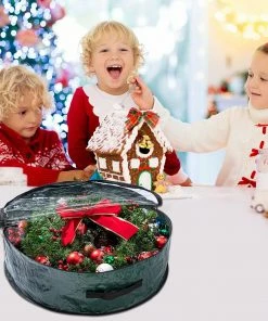 Joiedomi Organizer & Storage 62 Pack Christmas Wreath Green Storage Bag With Clear Window 12 Joiedomi Organizer & Storage 62 Pack Christmas Wreath Green Storage Bag With Clear Window