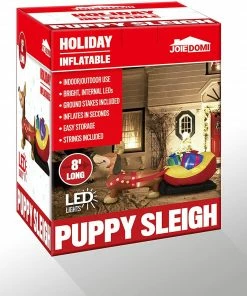 Joiedomi Jumbo Christmas Puppy Inflatable (8 Ft) Inflatables 13 Joiedomi Jumbo Christmas Puppy Inflatable (8 Ft) Inflatables