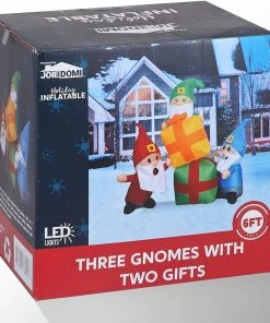 Joiedomi All Holiday Decor 6 FT Long Three Gnomes With Two Gifts 10 Joiedomi All Holiday Decor 6 FT Long Three Gnomes With Two Gifts
