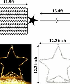 Joiedomi 335 LED Tree Decoration Star Lights, Warm White 9 Joiedomi 335 LED Tree Decoration Star Lights, Warm White