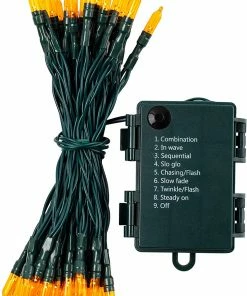 Joiedomi 17.3 FT Battery Operated Orange String Lights All Holiday Decor 7 Joiedomi 17.3 FT Battery Operated Orange String Lights All Holiday Decor