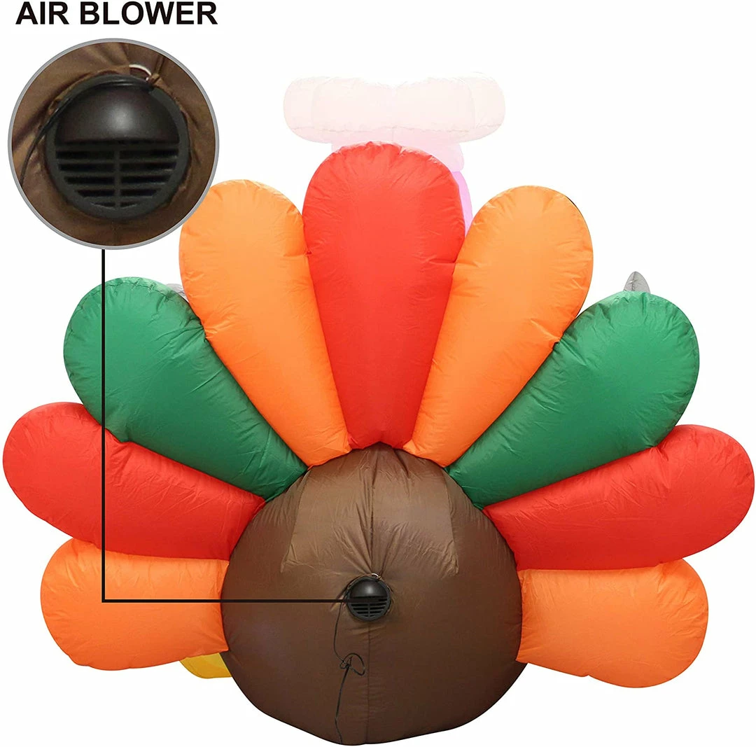 Joiedomi Inflatables Large Let¡¯s Eat Turkey Inflatable (6 Ft) 4 Joiedomi Inflatables Large Let¡¯s Eat Turkey Inflatable (6 Ft)
