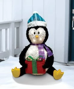Joiedomi 30in Collapsible Penguin LED Yard Light All Holiday Decor