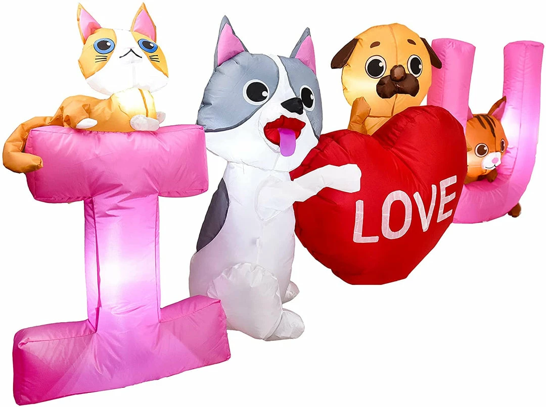 Joiedomi I Love U Cute Puppy And Kitty With LED Lights 3 Joiedomi I Love U Cute Puppy And Kitty With LED Lights