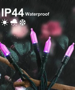 Joiedomi 17.3 FT 50-Counts Purple LED String Lights, 2 Pack 8 Joiedomi 17.3 FT 50-Counts Purple LED String Lights, 2 Pack