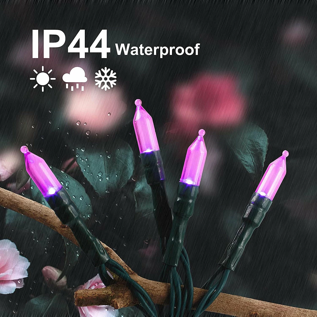 Joiedomi 17.3 FT 50-Counts Purple LED String Lights, 2 Pack 4 Joiedomi 17.3 FT 50-Counts Purple LED String Lights, 2 Pack