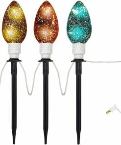 Joiedomi Pathway Lights 10 Pack Multicolor Pathway Light Bulb