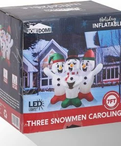 Joiedomi 6 FT Tall Inflatable Three Snowmen Caroling Inflatables 11 Joiedomi 6 FT Tall Inflatable Three Snowmen Caroling Inflatables