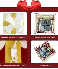 Joiedomi Set Of 3 Snow Christmas Lighted Gift Boxes All Holiday Decor 12 Joiedomi Set Of 3 Snow Christmas Lighted Gift Boxes All Holiday Decor