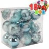 Joiedomi 6CM Christmas Ornaments With Gradient Baby Blue, 18 Pcs All Holiday Decor