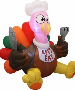 Joiedomi Inflatables Large Let¡¯s Eat Turkey Inflatable (6 Ft) 8 Joiedomi Inflatables Large Let¡¯s Eat Turkey Inflatable (6 Ft)