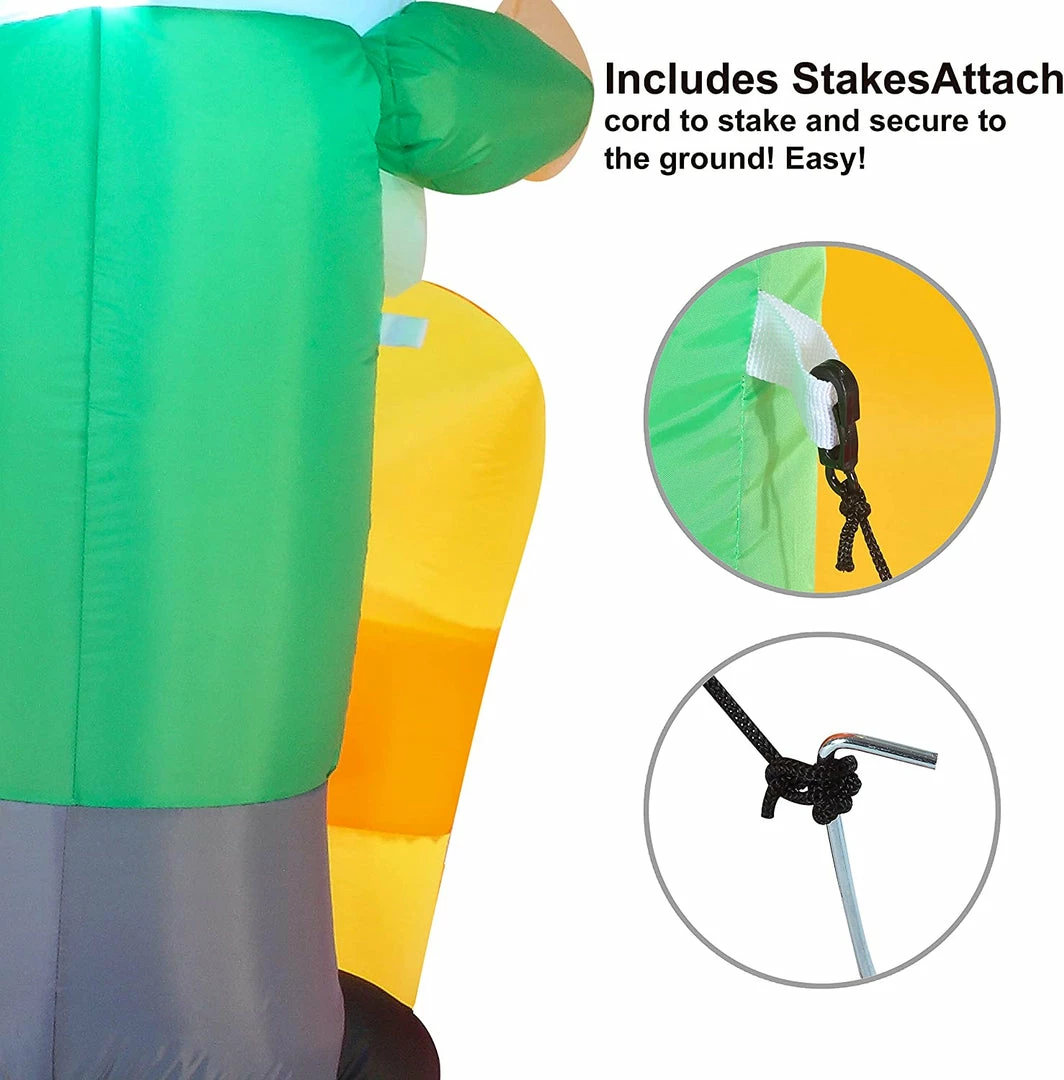 Joiedomi All Holiday Decor 6 FT Long Three Gnomes With Two Gifts 6 Joiedomi All Holiday Decor 6 FT Long Three Gnomes With Two Gifts