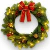 Joiedomi All Holiday Decor 20" Christmas Wreath With Bow