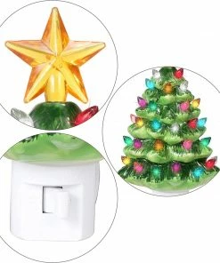 Joiedomi Ceramic Christmas Tree Night Light All Holiday Decor 9 Joiedomi Ceramic Christmas Tree Night Light All Holiday Decor