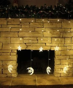 Joiedomi 138 LED 12 Curtain Stars Moon String Light 9 Joiedomi 138 LED 12 Curtain Stars Moon String Light