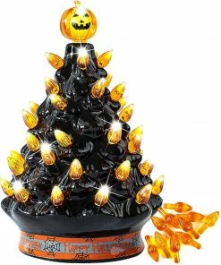 Joiedomi 9¡¯¡¯ Halloween Pre-Lit Ceramic Tabletop Tree