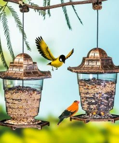 Joiedomi Wild Bird Feeder Hanging For Garden, 2 Pack
