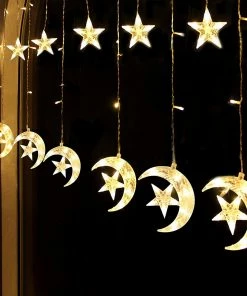 Joiedomi 138 LED 12 Curtain Stars Moon String Light 10 Joiedomi 138 LED 12 Curtain Stars Moon String Light