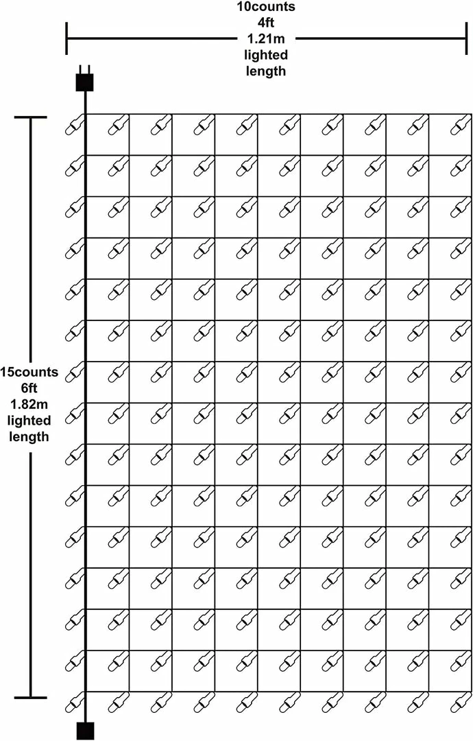 Joiedomi All Holiday Decor 150 LED Net Lights, Multicolor 4 Joiedomi All Holiday Decor 150 LED Net Lights, Multicolor