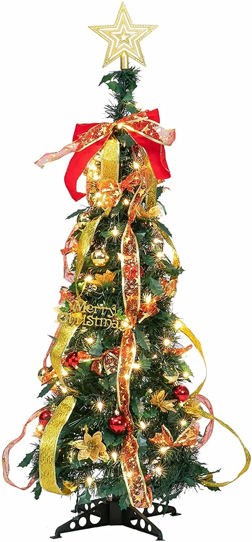 Joiedomi All Holiday Decor Prelit Pull Up Xmas Tree With Accessories, 3.3 Ft 1 Joiedomi All Holiday Decor Prelit Pull Up Xmas Tree With Accessories, 3.3 Ft